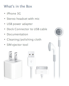 Illustration for article titled What's in the iPhone 3G Box? Not as Much as You Think
